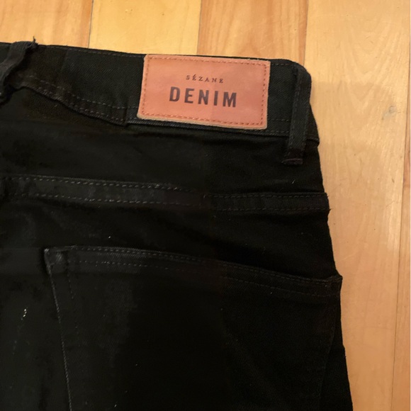 Sezane denim perfect slim black skinny jeans size 24 - Picture 7 of 8